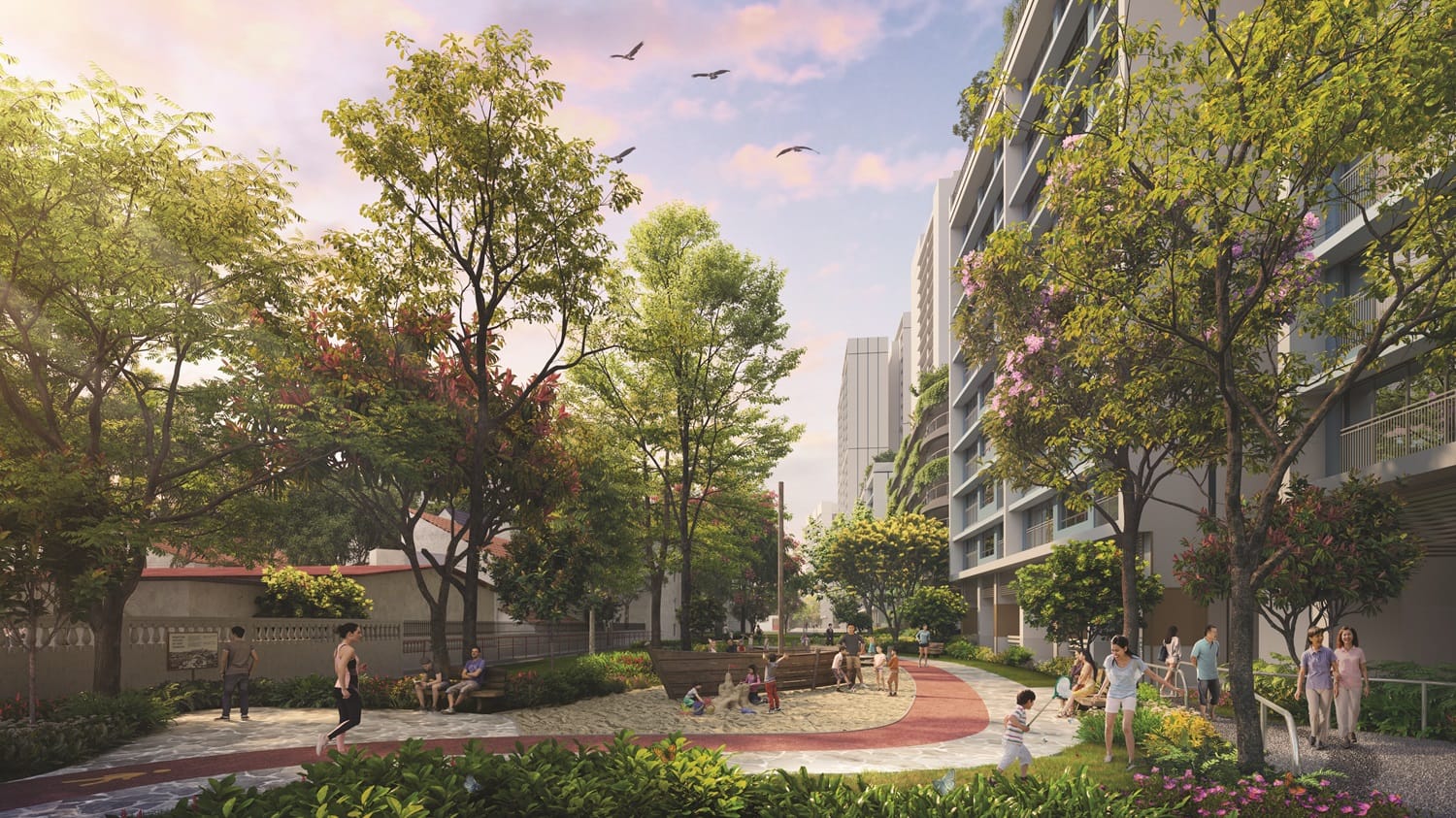 Artist impression of future Bayshore estate